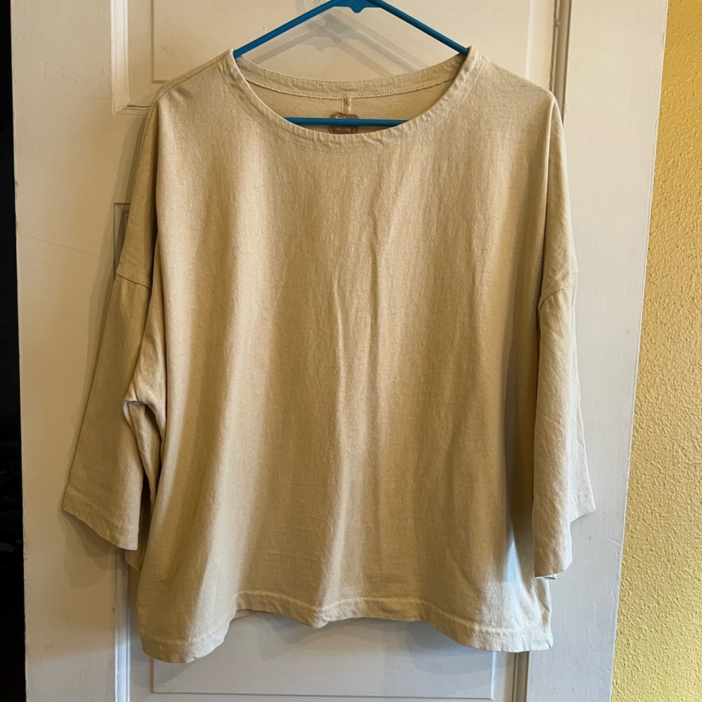 Free-est Beige Women's Open-Back Top | size small